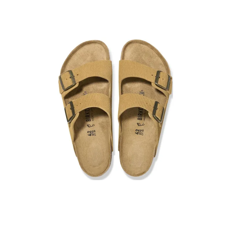 Birkenstock Arizona Embossed Corduroy Suede Cork Brown-3