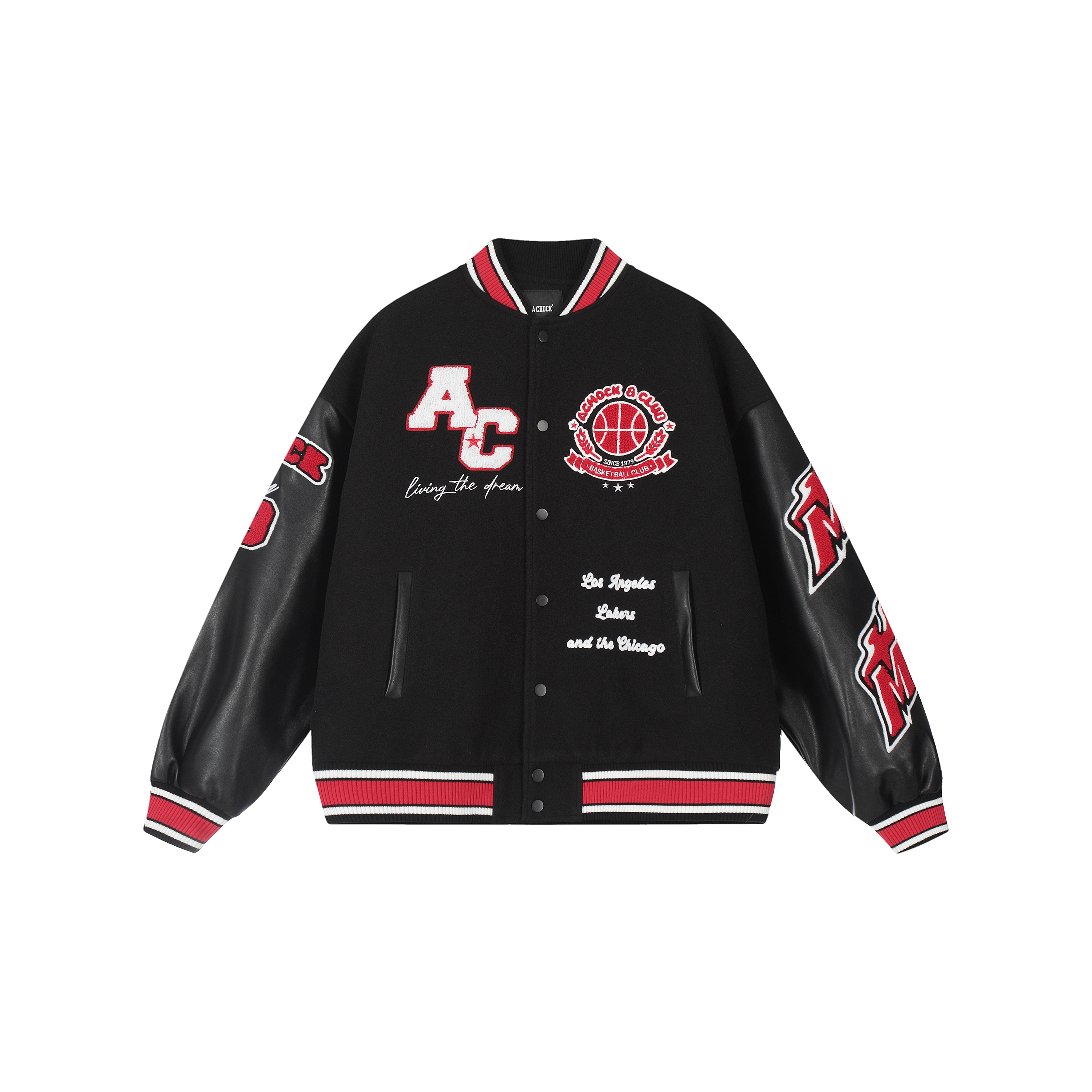 A chock baseball jacket selling