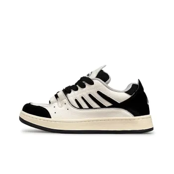 LuzaoT SUPER DRAG Puffy Shoes Low Top Skateboard Shoes Unisex Beige Black