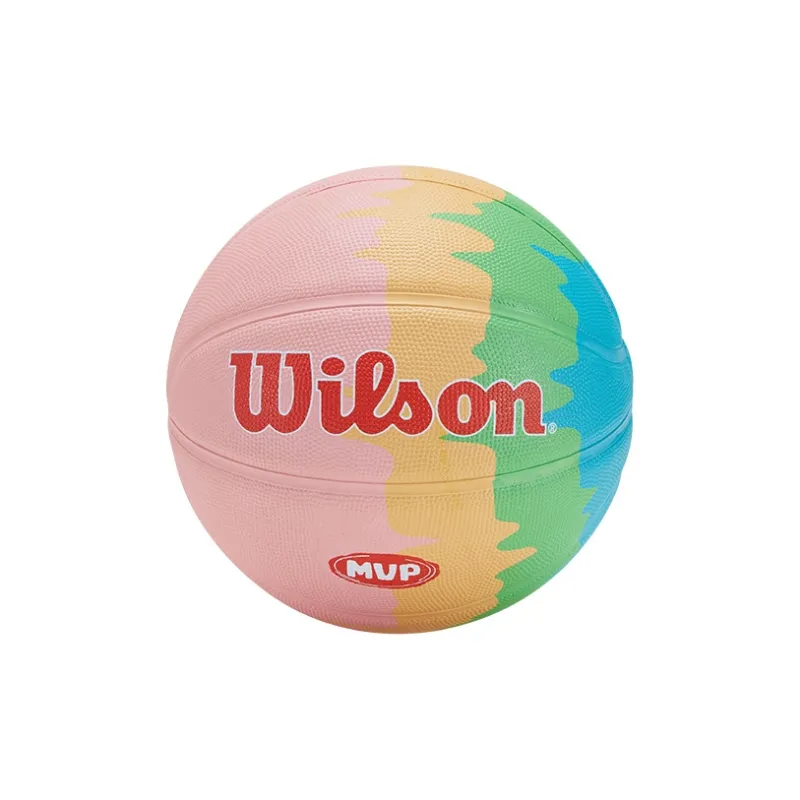 Wilson MVP Series Rubber Basketball Rainbow Size 7 Ball Training Unisex-1