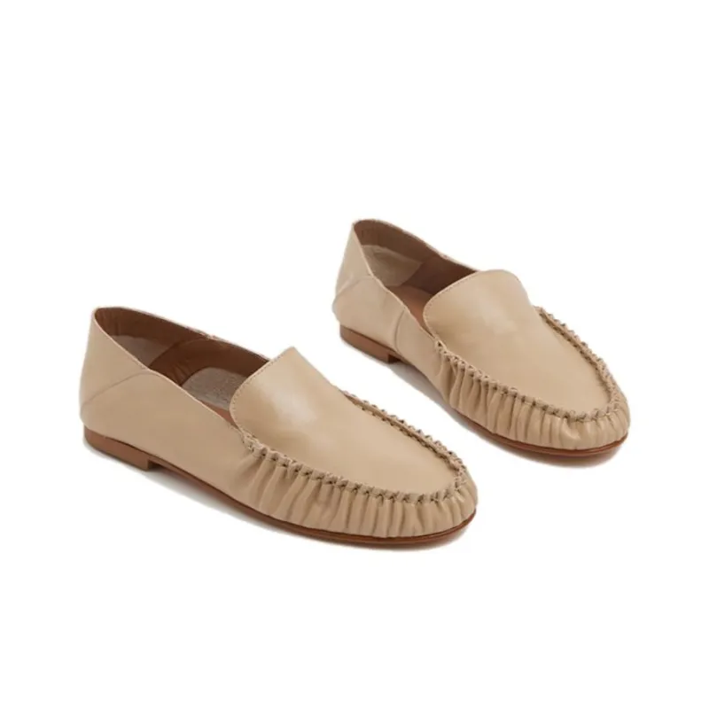 FLATTERED Loafers 1cm Women's Sand-1