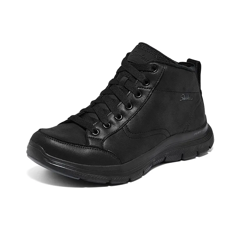 Skechers Flex Appeal 4.0 Warm And Wear Resistant Crew Snow Boots Women's Black-2