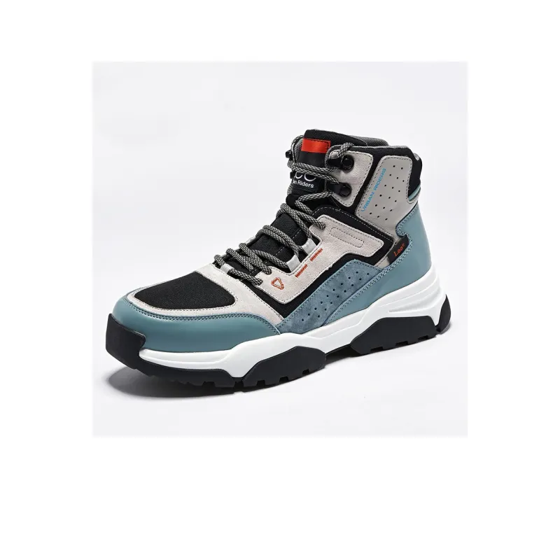 Lee Ankle Boots Men Light Gray/Silver Blue/Black-1