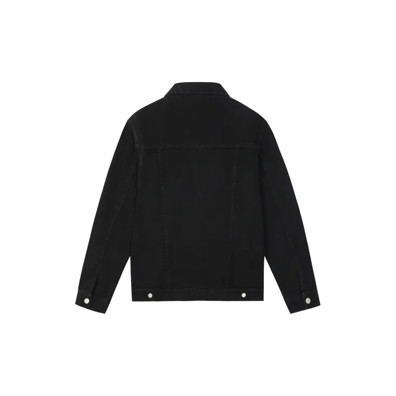 NOOING Denim Jacket Unisex Black-1