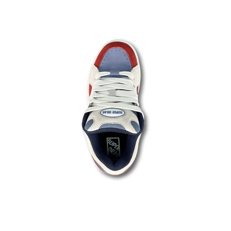 LuzaoT SUPER DRAG Anti Slip Wear Resistant Low Top Skateboard Shoes Unisex Mario-3