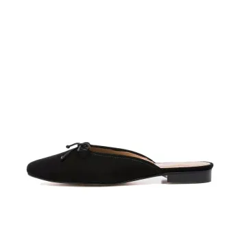 FLATTERED Closed Toe Slippers Women's Black
