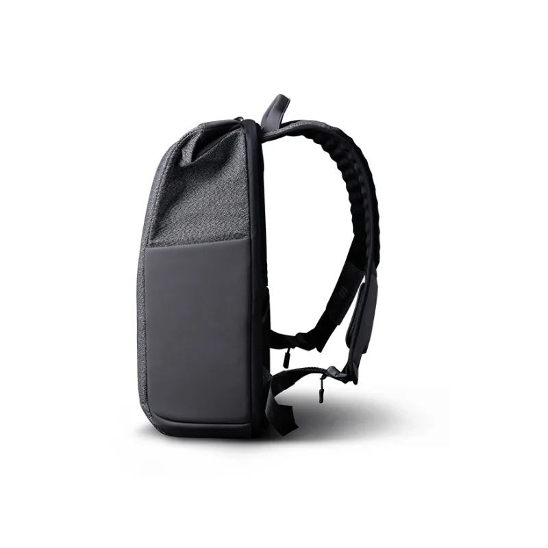KORIN Polyester Backpack Regular Unisex Black/Gray/Green-3