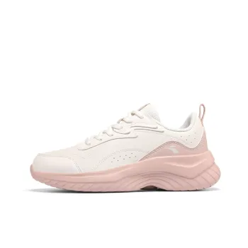 361° Light Bounce Collection Abrasion Resistant Low Top Running Shoes Women's Feather White Fresh Pink