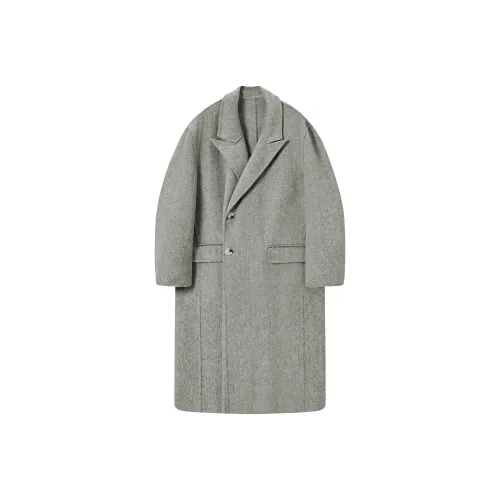 A.B.X Coats Men Oatmeal Herringbone