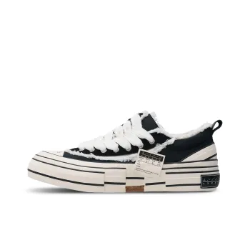 VESSEL Wavy SHOE Breathable Low Top Canvas Shoes Unisex Black