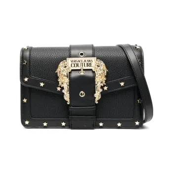 VERSACE JEANS COUTURE Artificial Leather Crossbody Bag, Shoulder Bag Women's Black