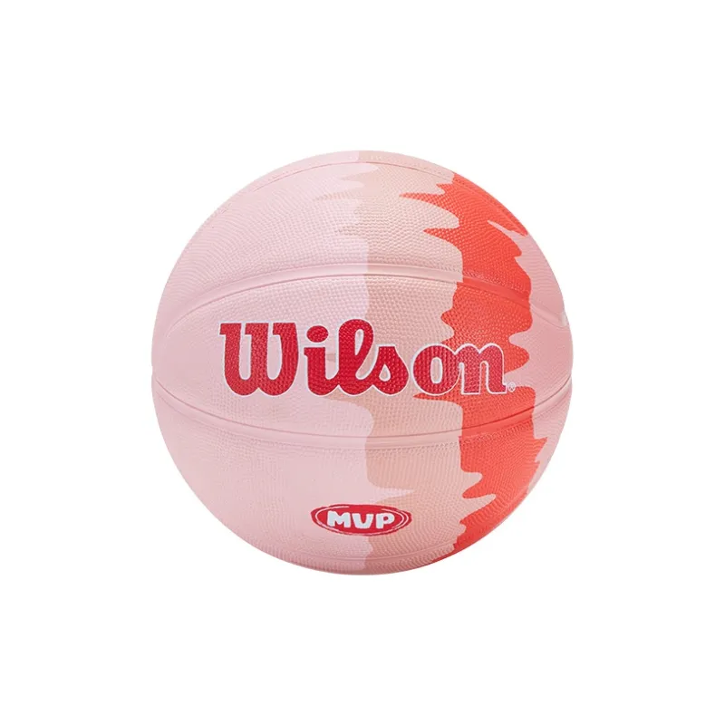Wilson MVP Series Rubber Basketball Pink Orange Size 7 Ball Training-1