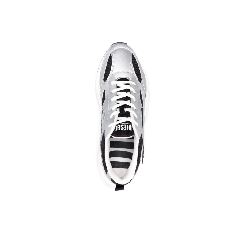 DIESEL Low Top Casual Shoes Women's Silver-4