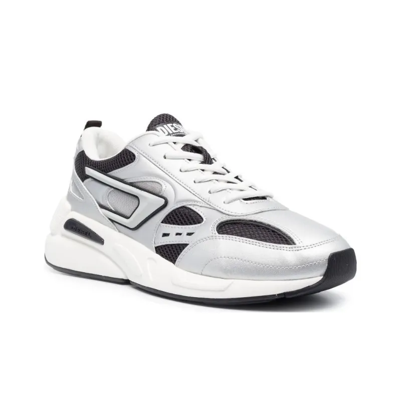 DIESEL Low Top Casual Shoes Women's Silver-2