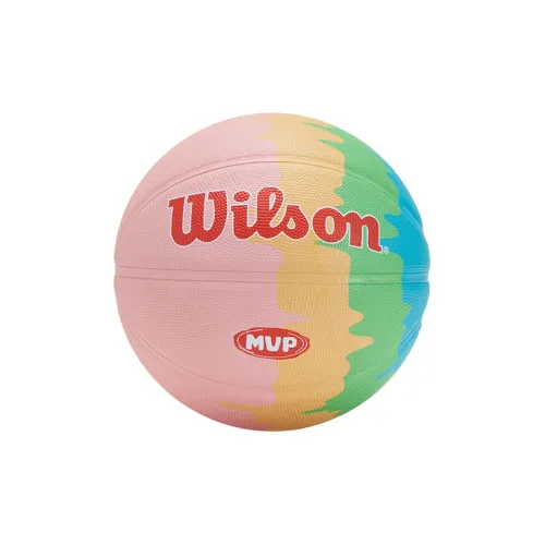 Wilson MVP Series Rubber Basketball Rainbow Size 7 Ball Training Unisex