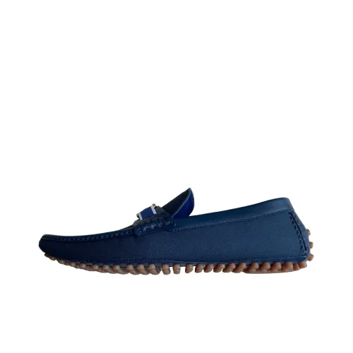 LOUIS VUITTON Gommino Loafers Men Blue