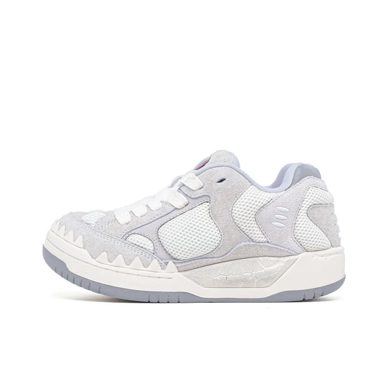 BBIMP Anti-Slip Wear-Resistant Low-Top Skateboard Shoes Unisex Vintage White-0