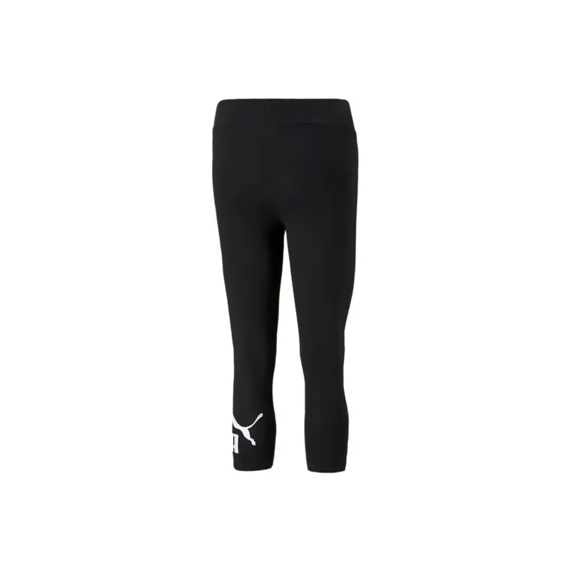 PUMA Leggings De 3/4 Essentials Logo Para Mujer-1