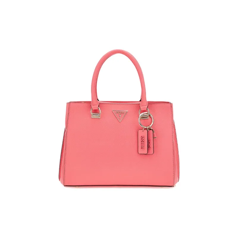 GUESS Artificial Leather Shoulder Bag Crossbody Bag Handbag Women's Fuchsia-0