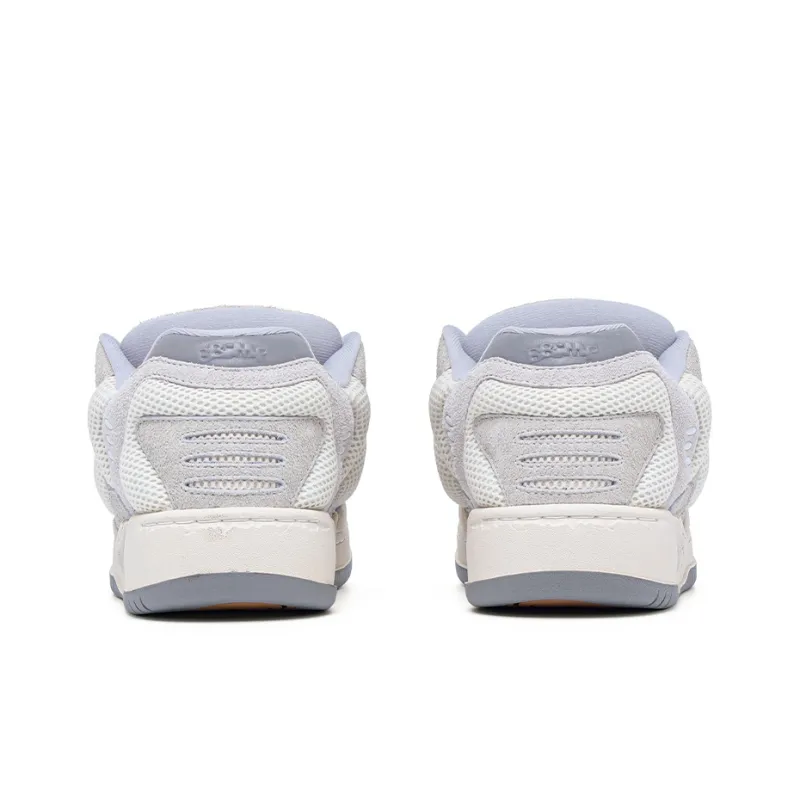 BBIMP Anti-Slip Wear-Resistant Low-Top Skateboard Shoes Unisex Vintage White-3