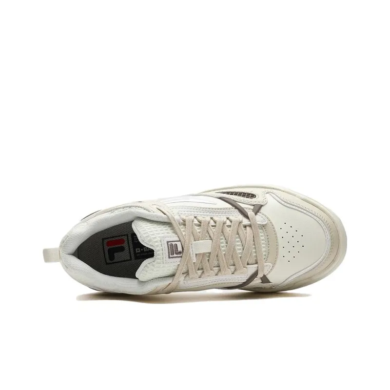 FILA Slam 22 Skate Shoes 'White Beige Brown' Women's-2
