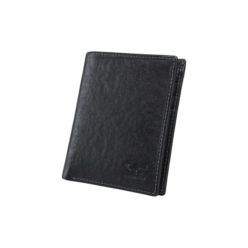 SEPTWOLVES Top Grain Cow Leather Wallet Regular Men's Black-5