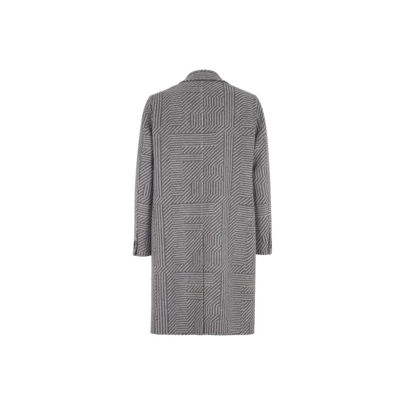 FENDI Coats Men Gray-1