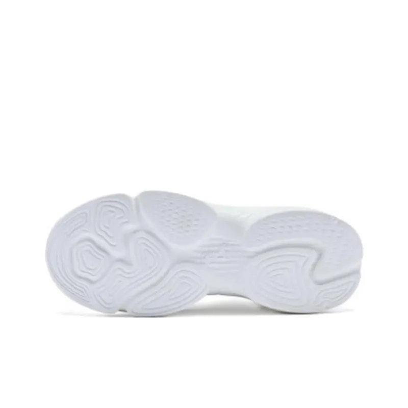 QIAODAN Abrasion Resistant Shock Absorbers Low Top Running Shoes Women's Ivory Cloud Pink-5