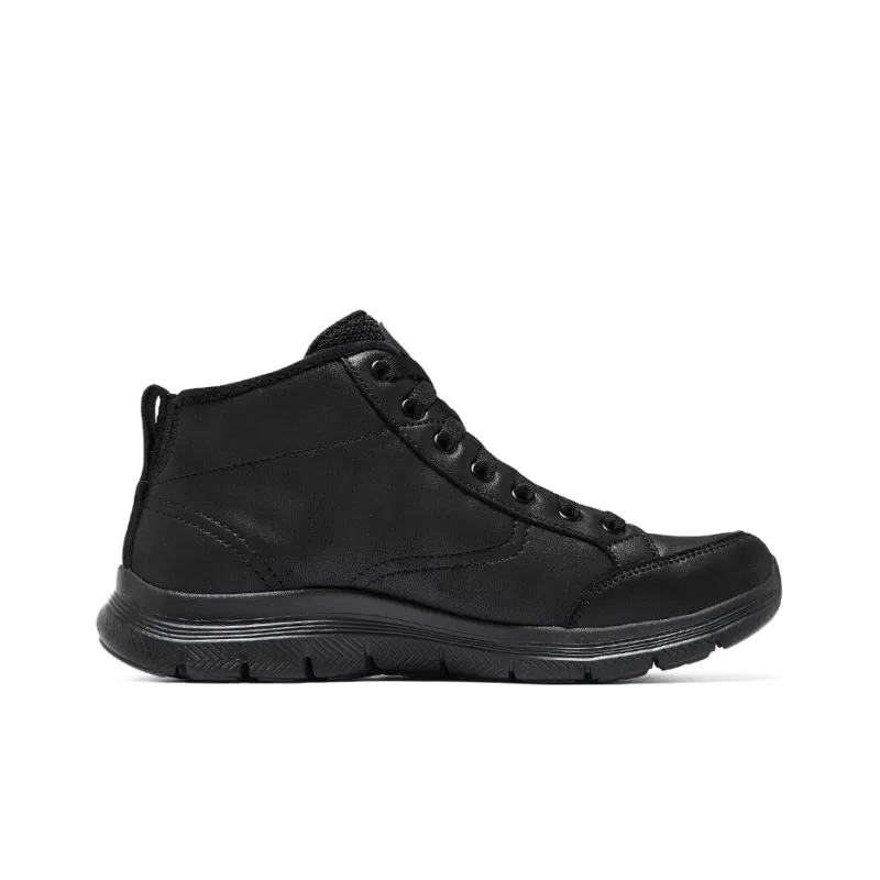 Skechers Flex Appeal 4.0 Warm And Wear Resistant Crew Snow Boots Women's Black-1
