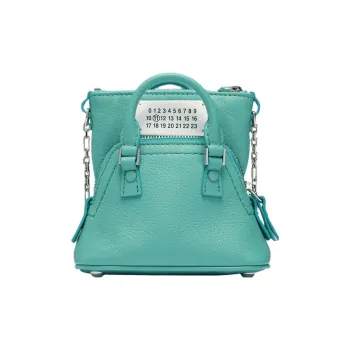 Maison Margiela 5AC Goatskin Portable Crossbody Bag, Shoulder Bag Women's Aqua Green
