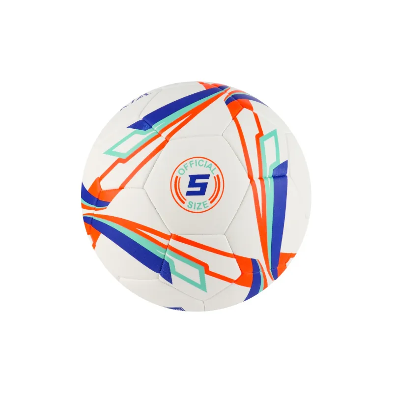 MYOKIA Size 5 Soccer PU Hand Stitched Soccer Ball Unisex White-2