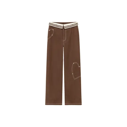 NO ONE ELSE Casual Pants Women's Coffee