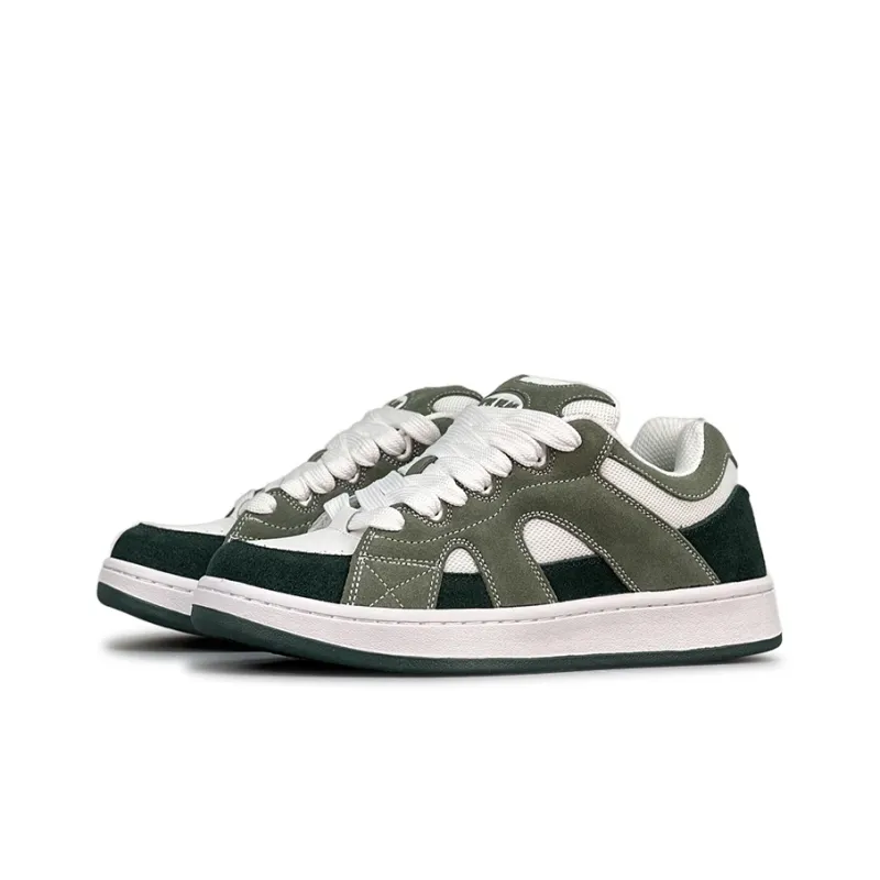 LuzaoT SUPER DRAG Puffy Shoes Anti Slip Wear Resistant Low Top Skateboard Shoes Unisex Jasper-2