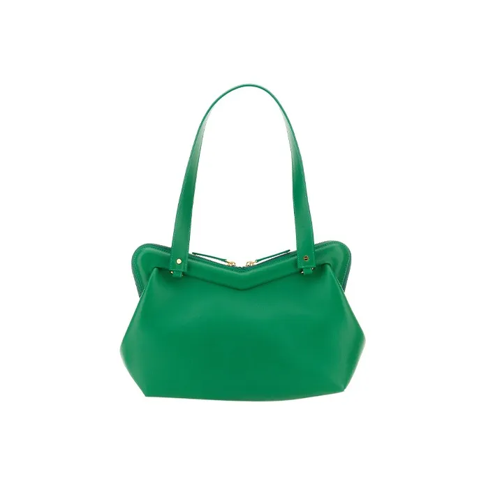 MANSUR GAVRIEL Calfskin Handbag Shoulder Bag Women's Green-2