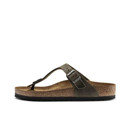 Birkenstock Flip Flops Unisex Khaki Brown