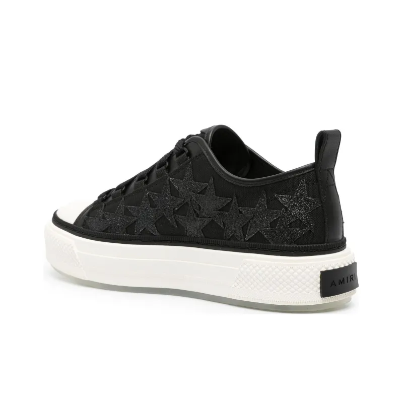 AMIRI Stars Court Low 'Black Glitter'-2