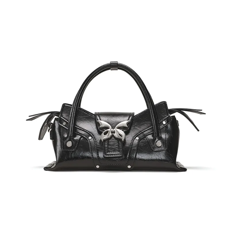 Omentar Cow Leather One Shoulder Handbags Small Size Women's Silver/Black/White-5