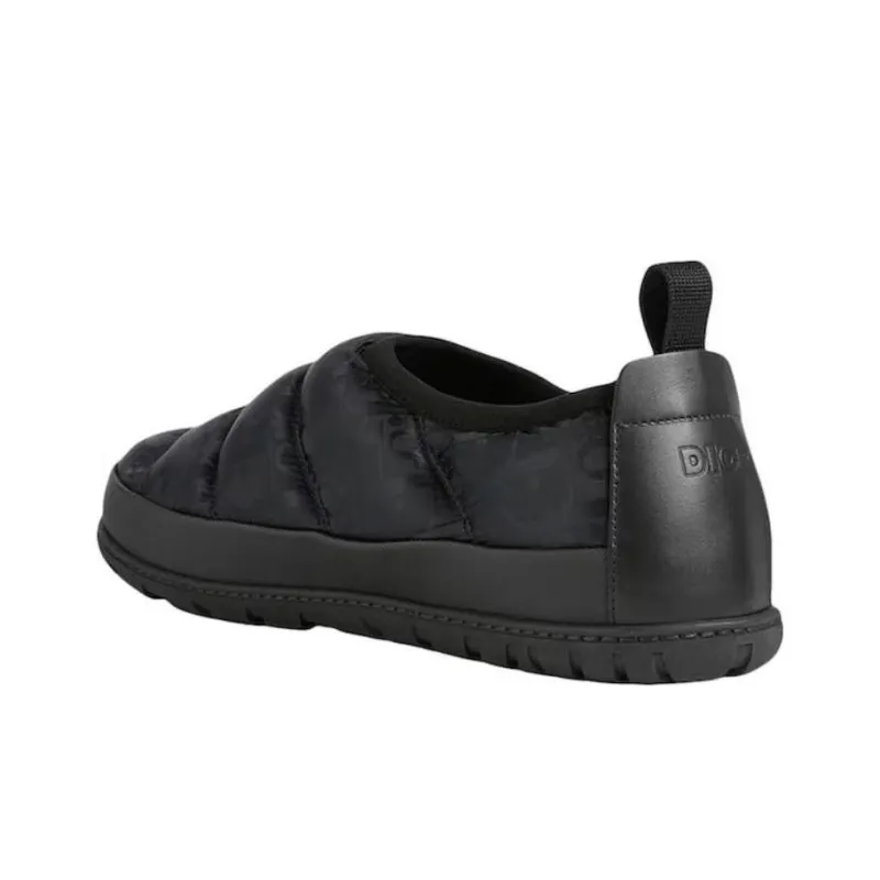 DIOR Snow Slipper Black Oblique Technical Fabric-3
