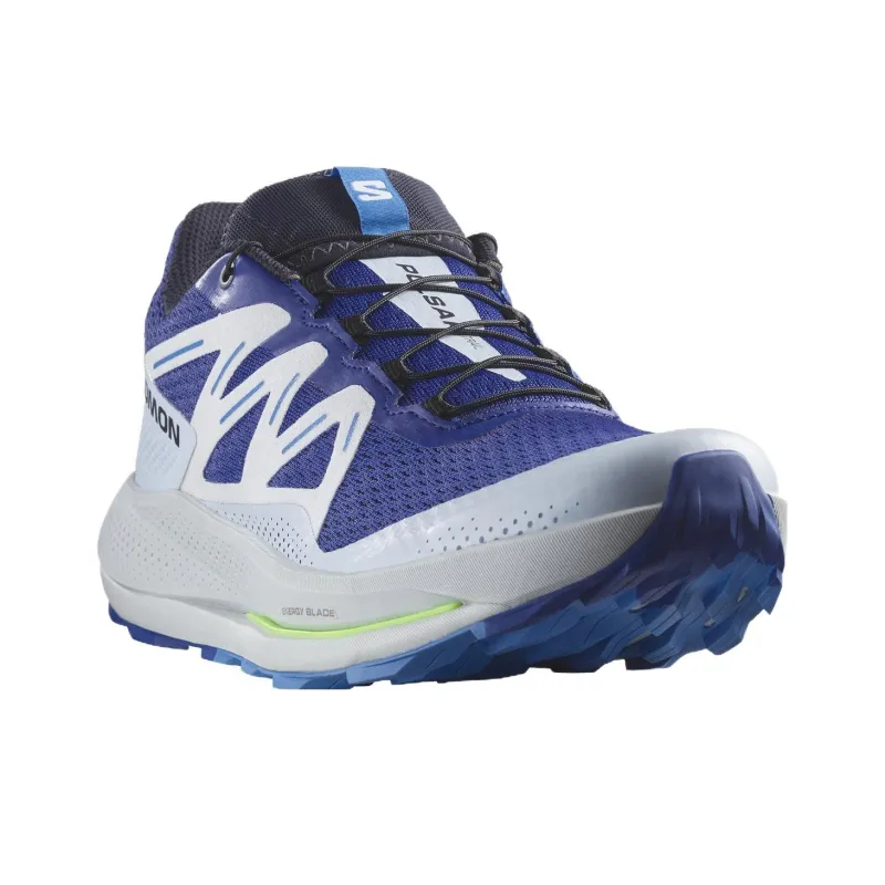 SALOMON Pulsar Trail Cushioning Low Top Outdoor Shoes Men's Blue-1