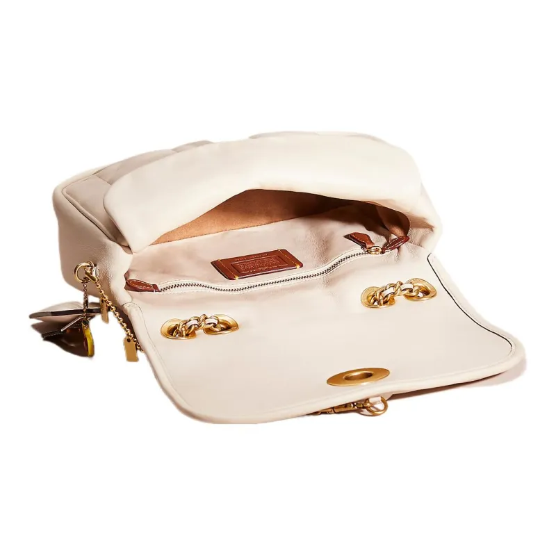 COACH Madison Leather Pillow Bag Handbag Shoulder Bag Medium Size Women's White-1