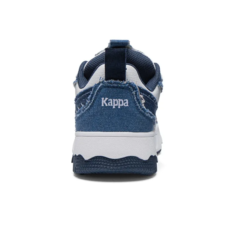 Kappa Low-Top Skateboard Shoes Unisex White Blue-4