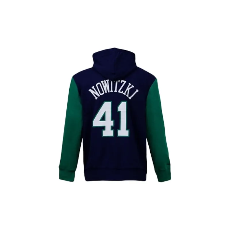 Mitchell Ness Sweatshirts Unisex Navy Blue Green-1