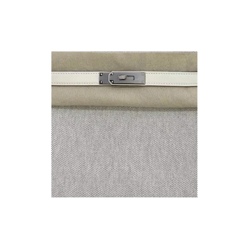 HERMES Kelly Canvas With Leather Canvas Bag Kelly Bag Shoulder Bag Crossbody Bag Handbag Regular Women's Beige-4