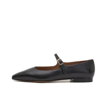 FLATTERED Block Heel Mary Jane Shoes 3cm Women's Black