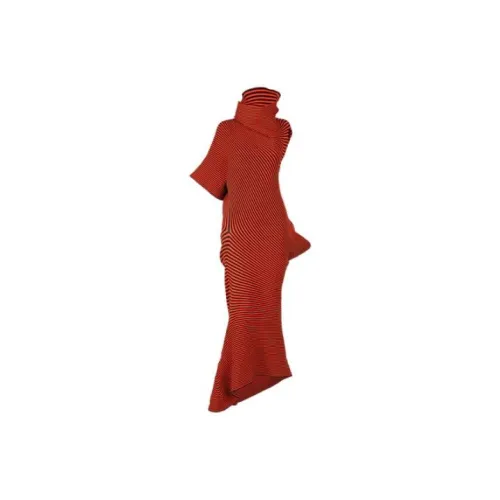 ISSEY MIYAKE Sleeveless Dresses Women's Orange