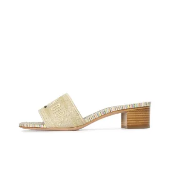 DIOR Dway Slide Slippers Women's Gold