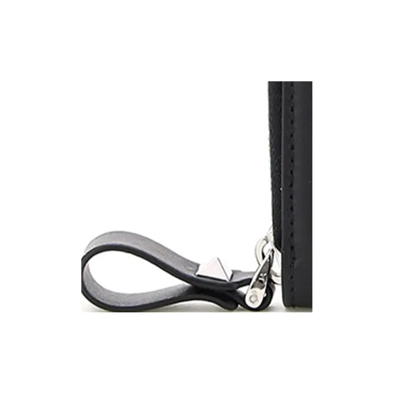 Valentino Cow Leather Clutches Wallets Men's Black-3