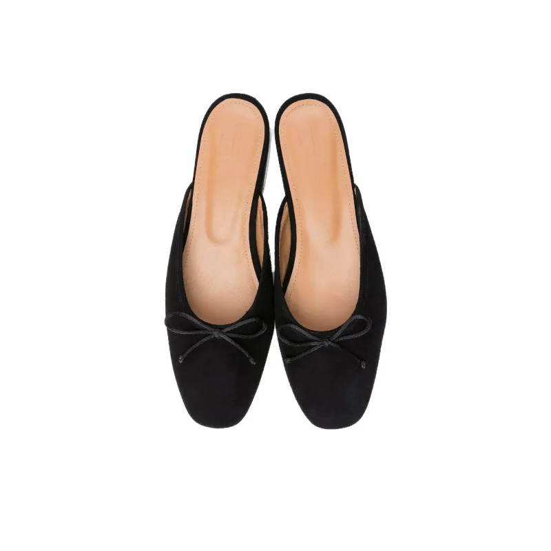 FLATTERED Closed Toe Slippers Women's Black-3