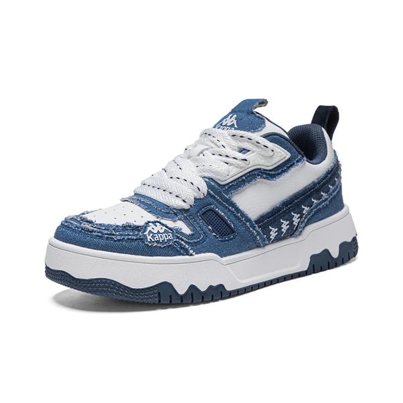 Kappa Low-Top Skateboard Shoes Unisex White Blue-2