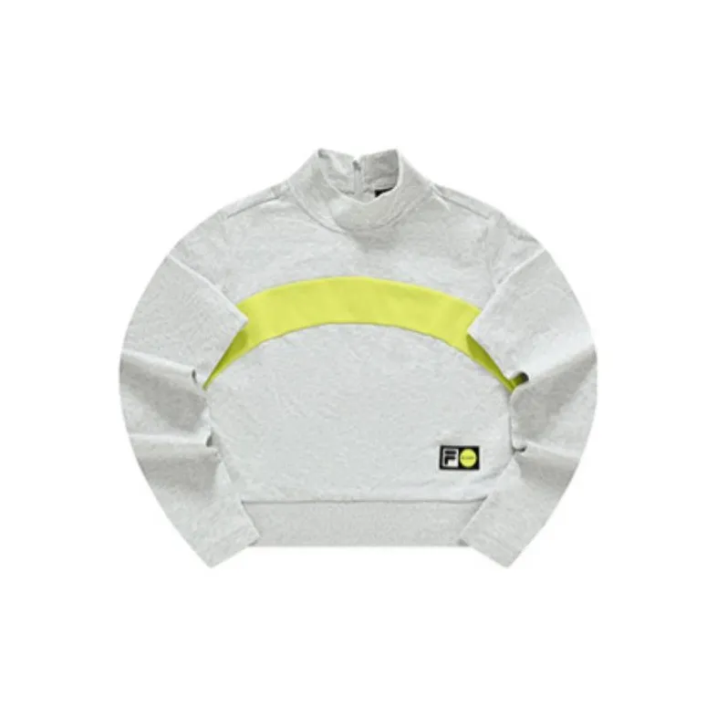 FILA FUSION FILA FUSION X BEAMS Co branded Series Knitwear Women's Mi Yue Heather Gray-1